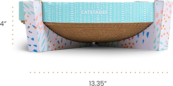 Catstages Scratch, Snuggle & Rest – 2‑in‑1 Indoor Cat Scratcher & Elevated Cat - Image 8