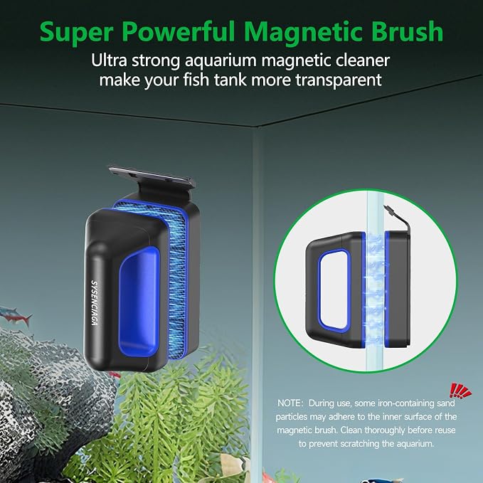 Aquarium Magnet Glass Cleaner, Double-Sided Detachable & Floating Algae Scraper - Image 3