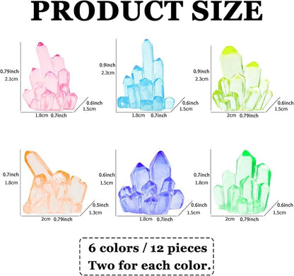 MIUPOO Glow Crystal, Betta Stones, Glow in The Dark Crystal, Bonsai Decor - Image 2