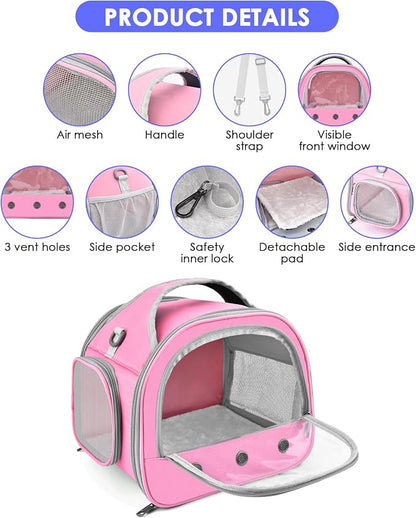 Bissap Guinea Pig Carrier Bag, Portable Small Animal Carrier Pouch - Image 2