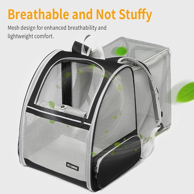 Cat Backpack，Expandable Cat Carrier Backpack, Dog Backpack Carrier and Pet - Image 3