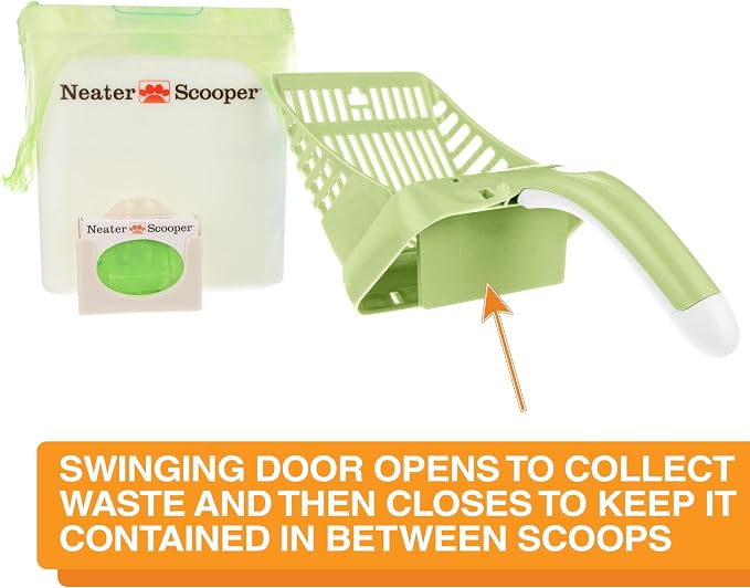 Neater Pet Brands Neater Scooper Standard Cat Litter Scoop, 195 Refill Bags – - Image 3