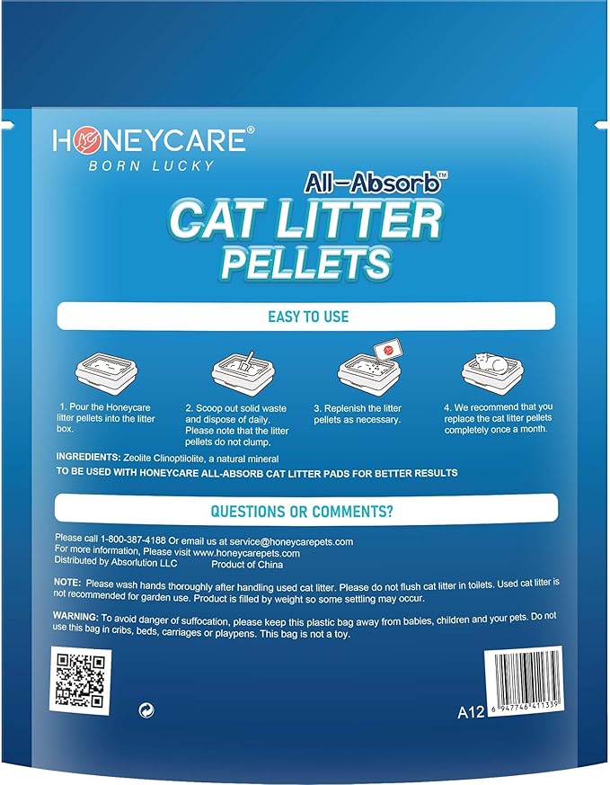 Honey Care All-Absorb Cat Litter Pellets, Long-Lasting Odor Control - Image 5