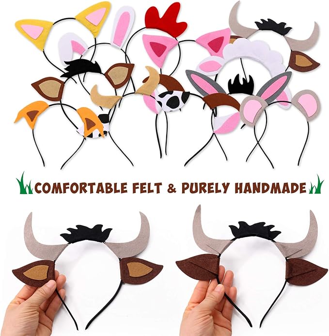 CiyvoLyeen Puppy Dog, Farm Animals Ear Headbands, - Image 5