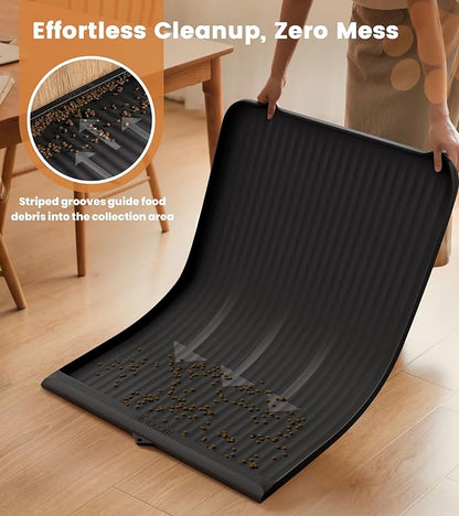 Dog Food Mat 36"x24", Waterproof Pet Feeding Mat - Image 2