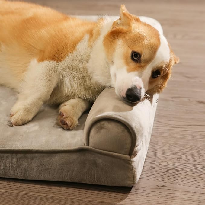 Amazon Basics Dog Bed with Cooling Gel Memory Foam, Pressure-Relief Support - Image 10