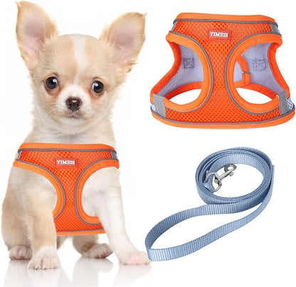 YIMEIS Dog Harness and Leash Set, No Pull Soft Mesh Pet Harness, Reflective by YIMEIS