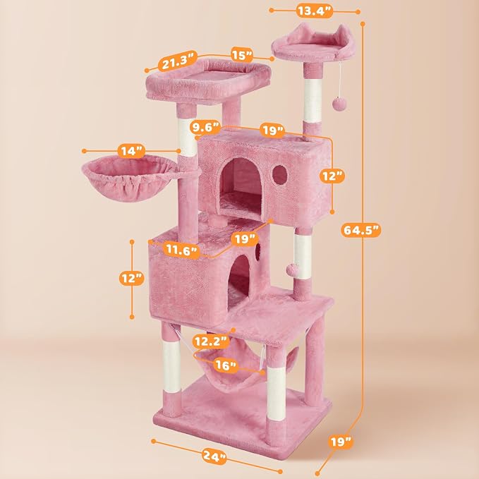 Yaheetech Multi-Level Cat Tree, Large Cat Tower - Image 7