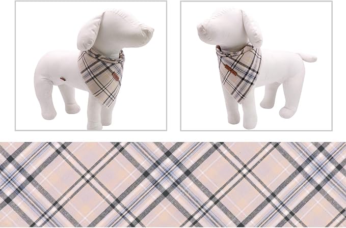 Lionet Paws Dog Bandana Washable Cotton Handkerchief Scarf Triangle Bandana - Image 4