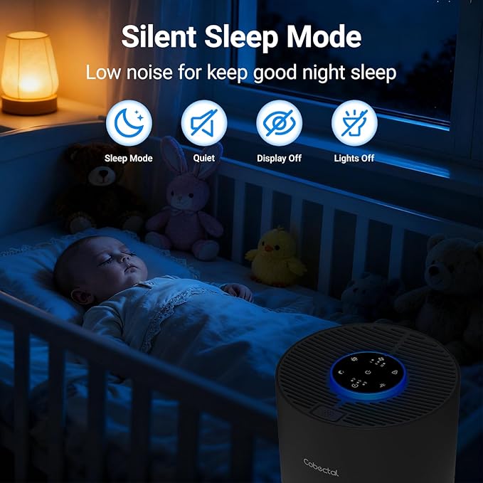 2 Pack Air Purifiers for Bedroom Home, Cobectal Air Cleaner - Image 6