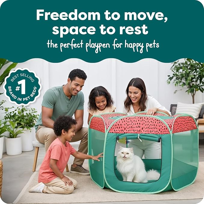 FurHaven Portable Pet Playpen for Dogs & Cats, Foldable Kitten Playpen - Image 2