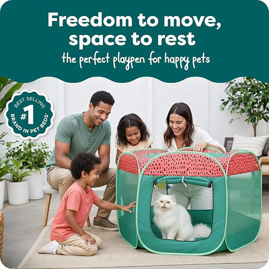 FurHaven Portable Pet Playpen for Dogs & Cats, Foldable Kitten Playpen - Image 2