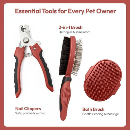 PW Pet Grooming Tools for Dogs & Cats- Safe On Skin Easy To Use Dog Grooming Kit - Image 2