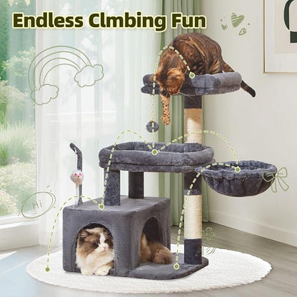 Taoqimiao MS043G Cat Tree, 32.2-Inch Cat Tower - Image 7