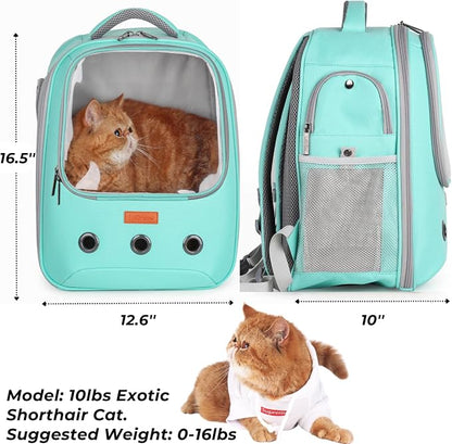 Lollimeow Pet Carrier Backpack, Bubble Backpack Carrier, Cats and Puppies - Image 3