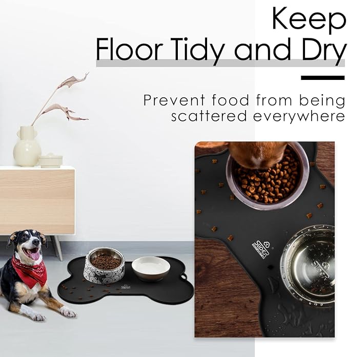 Super Design Dog Food Mat Dog Bowl Mat - Image 2