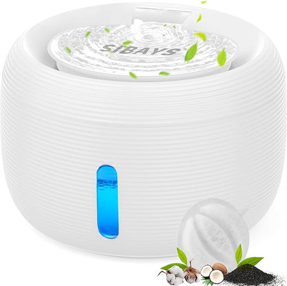 SIBAYS 3.5L Cat Water Fountain, 118oz Large Capacity Pet Water Fountain by SIBAYS