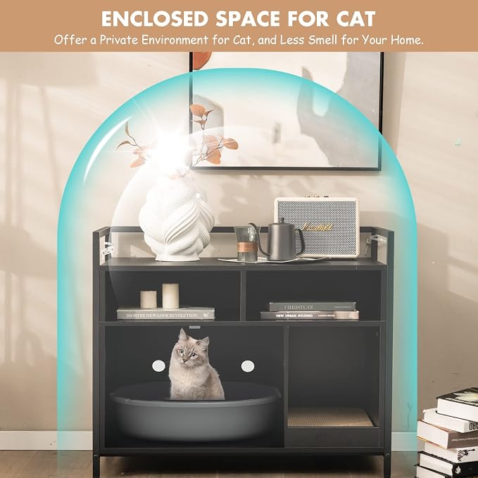 Giantex Cat Litter Box Enclosure - Image 9