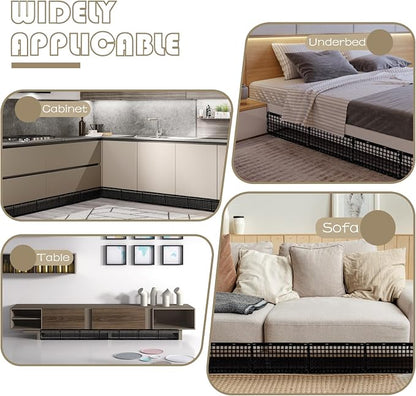 12 Pcs Under Couch Blocker for Bed Adjustable Furniture Plastic Under Bed - Image 6