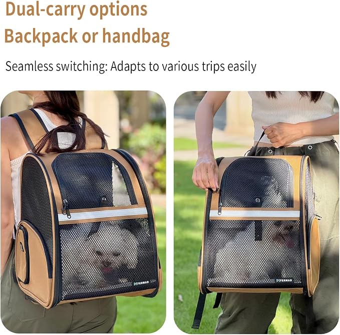 Cat Backpack Carrier for Small Dogs and Medium cat Puppy Kitten Bunny Pet - Image 5