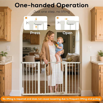 29.5-54.2" Magnetic Baby Gate for Stairs, Baby Safety Essentials, Auto Close - Image 9