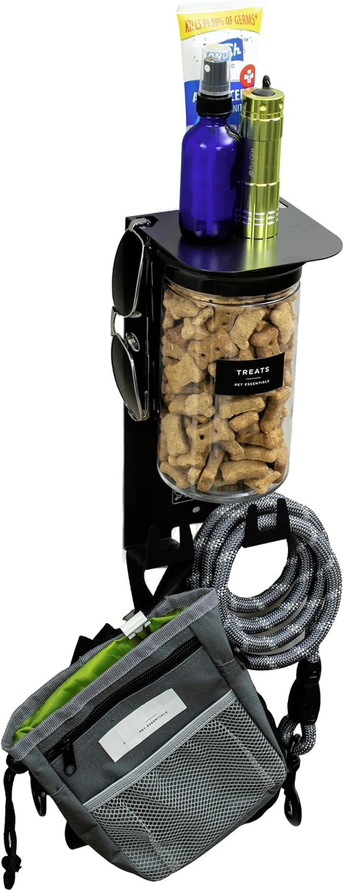 Dog Treat Holder For Wall Storage For Pets, Premium Pet Wall Organizer by Vascito