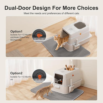 FURTIME Stainless Steel Litter Box - Image 4
