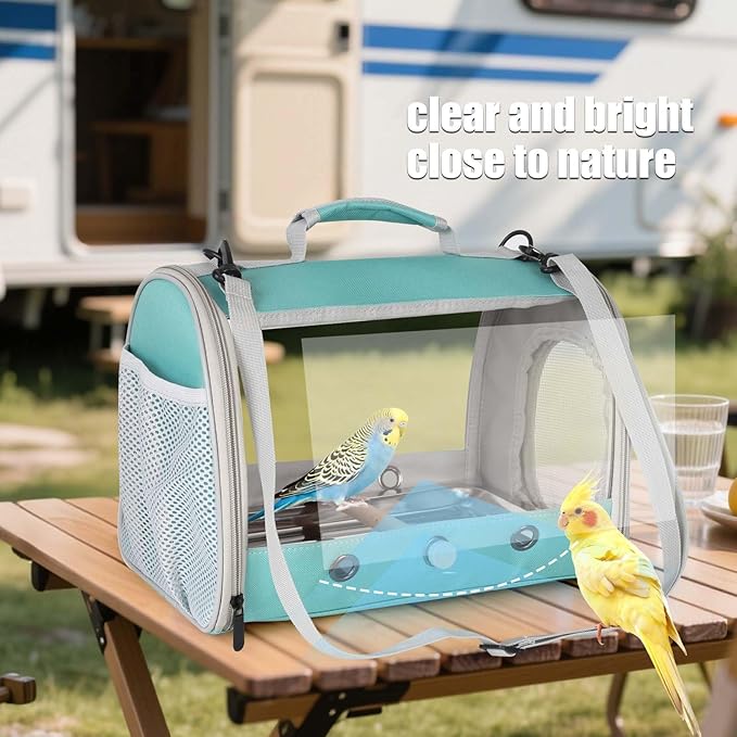Long Tail Portable Bird Travel Carrier Cage - Image 4