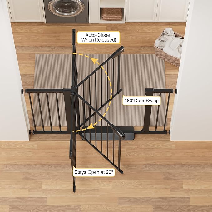 Cumbor 36" Extra Tall Baby Gate - Image 5