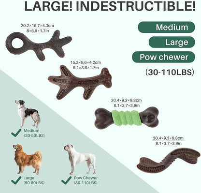 Gardner Pet 4-Pack Dog Chew Toy, Long Lasting Interactive Dog Toys Add Shredded - Image 2