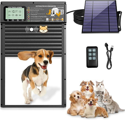 Smart Automatic Pet Door | Radar, Timer & Light Sensor Modes | Durable Aluminum by XRDZYXGS