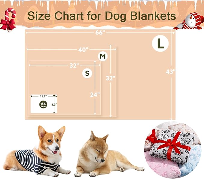 Stuffed Premium Soft Dog Blanket, - Image 5