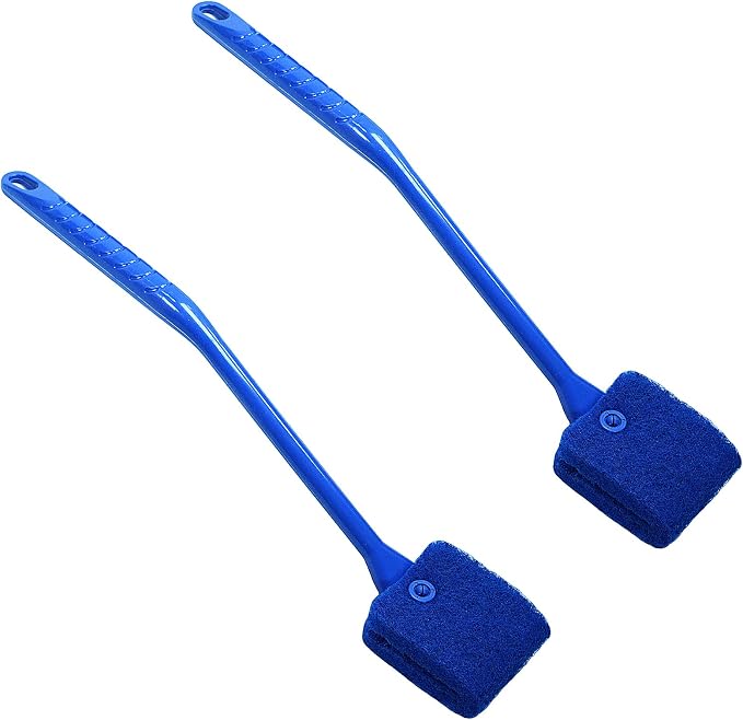 2PCS Fish Tank Cleaning Tools, Aquarium Double Sided Sponge Brush, Fish Tank by FOONEA