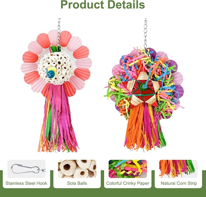 Bird Toys, Lovebird Cockatiel - Image 3