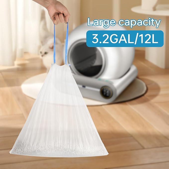 4 * 20 Count Trash Bags for Automatic Cat Litter Box Self Cleaning, Replacement - Image 3