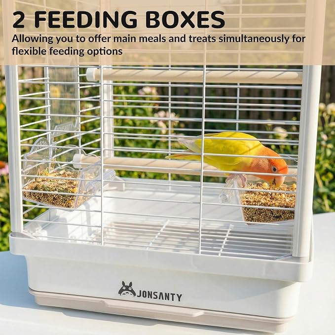 14.6" Portable Travel Bird Cage, Parrot Cage, Ample Room - Image 5