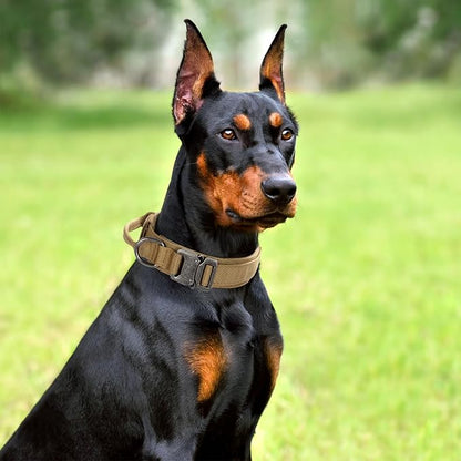 Tactical Dog Collar Set, Adjustable Military Training Nylon Dog Collar - Image 6