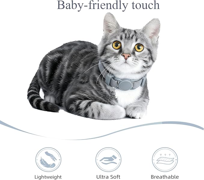 Breakaway Cat Collar with Bell, Safety Buckle Kitten Collar, Elastic Strech - Image 3