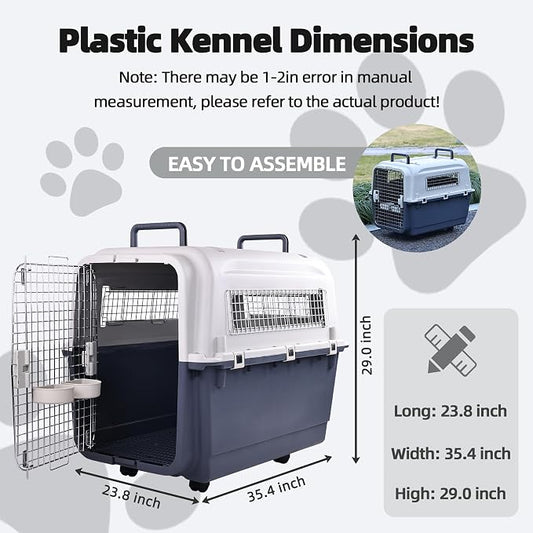 Elevon Plastic Kennels, Plastic Dog Crate, Airline Approved Pet Carrier - Image 2