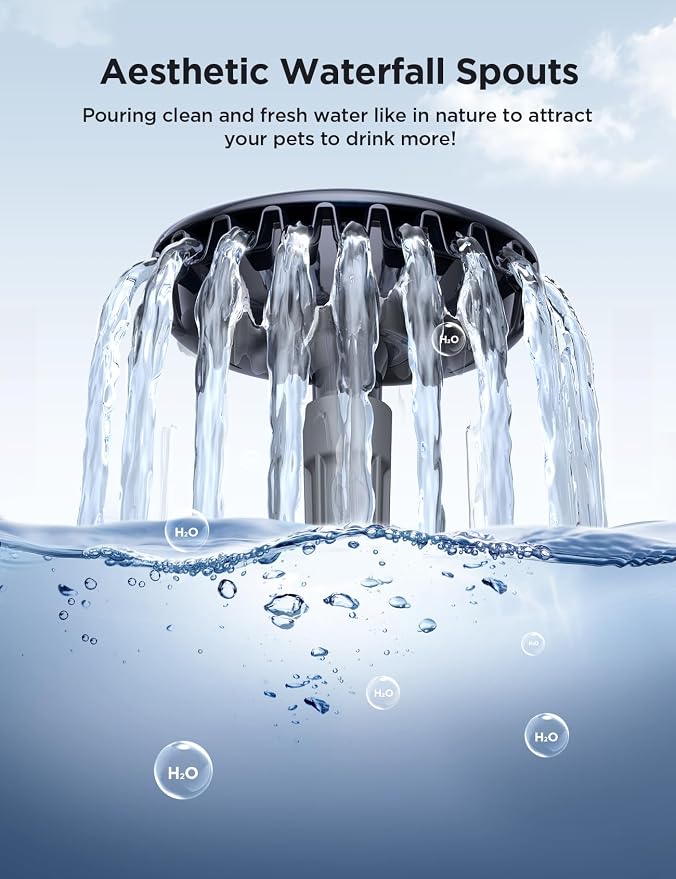 7L/1.8Gal Dog Water Fountain for Large Dog, FEELNEEDY Dog Water Bowl Dispenser - Image 4