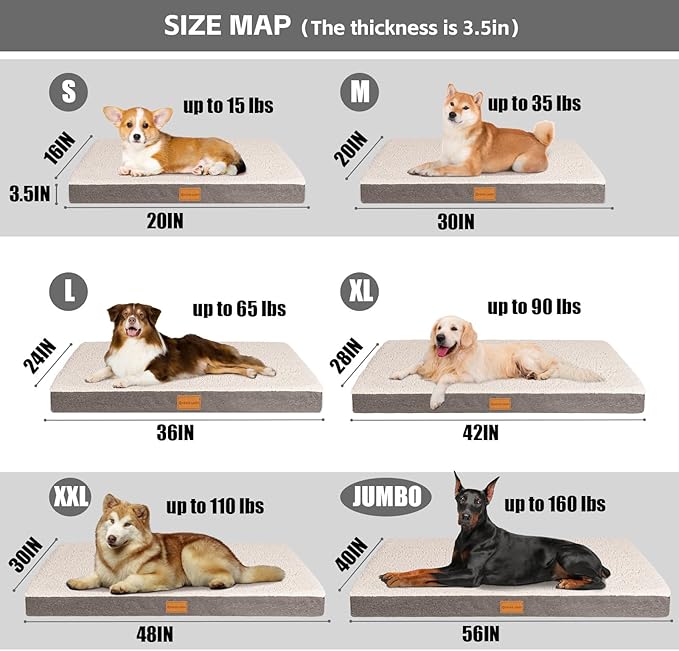 Patas Lague Orthopedic Jumbo Dog Bed - Image 6