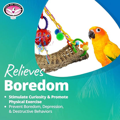 Super Bird Creations SB748 Flying Trapeze Bird Toy - Image 7