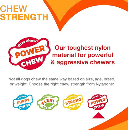 Nylabone Limited Edition 70th Birthday Textured Bone Power Chew Toy - Image 4