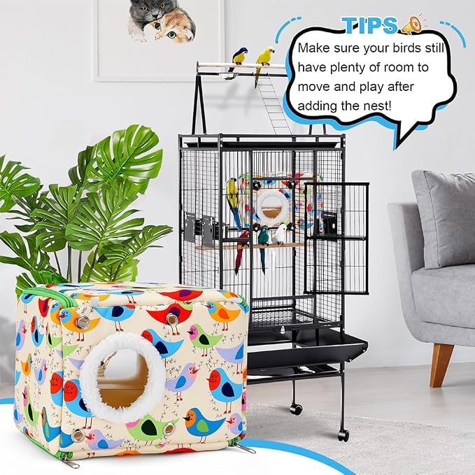 Cotton Bird Bed & Hammock for Cage - Image 7