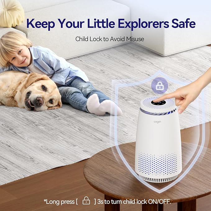 Air Purifiers for Home Bedroom, 3-in-1 HEPA Filter for Pets Dander Dust Pollen - Image 6