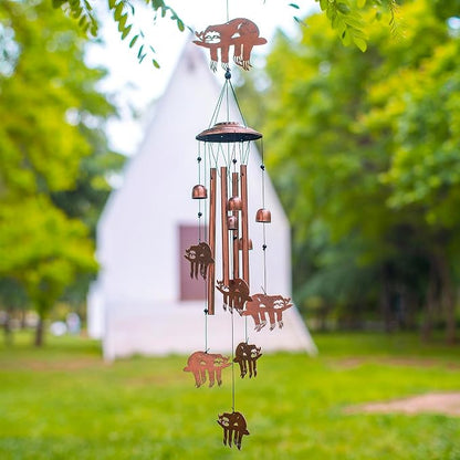 Sloth Wind Chimes for Outside, Sloth Gifts for Women/Men/Sympathy Gift/Memorial - Image 2