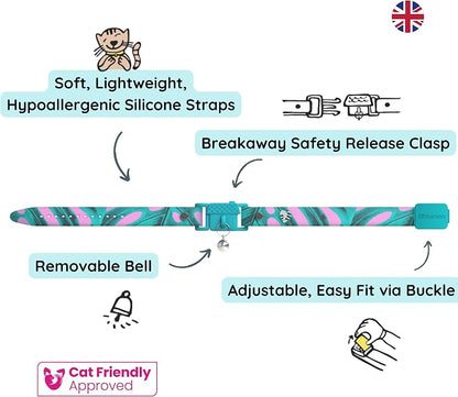 Kittyrama Botanicals Monstera Kitten Collar. Award Winning. Hypoallergenic - Image 3