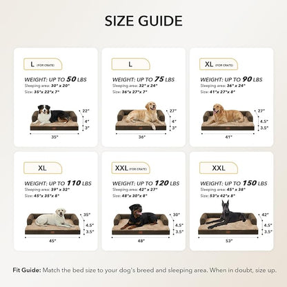 Orthopedic XXL Dog Beds, Waterproof Egg Crate Foam Big Pet Bed - Image 5