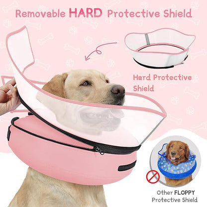 Supet Raised Inflatable Dog Cone Collar to Stop Licking, Soft Dog Cone - Image 3