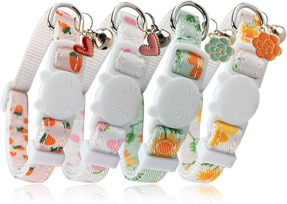 Yizepet Cat Collars with Bells, Breakaway Kitten Collar, Cute Kitty Collar - Image 2